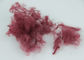 Nonwoven Kumaş İçin Katı Koyu Kırmızı PSF Polyester Zımba Fiber 12D * 64mm